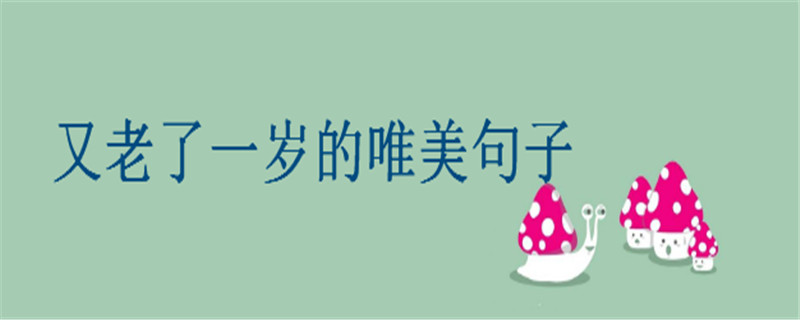 過生日發朋友圈的文藝短句你知道哪些?又老了一歲的唯美句子